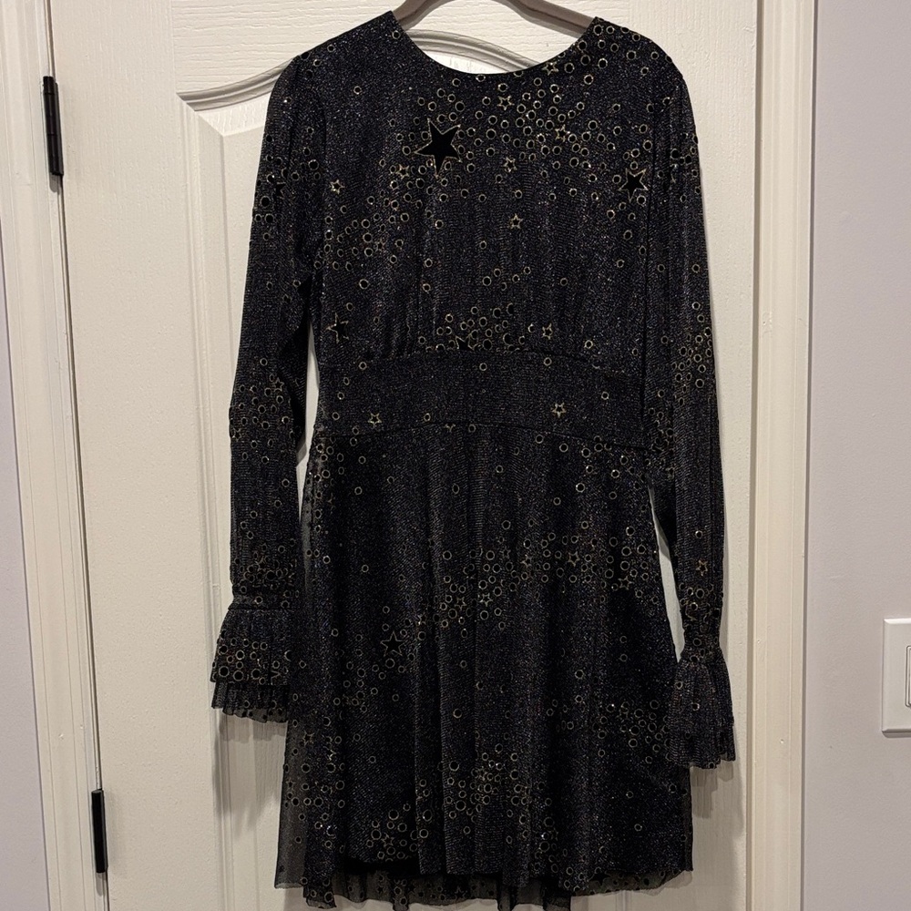 Elegant Black and Gold Women's Dress
